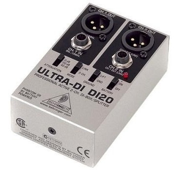 Direct Box Behringer Ultra-di Di20 2 Canais Di 20 Di-20 Nf