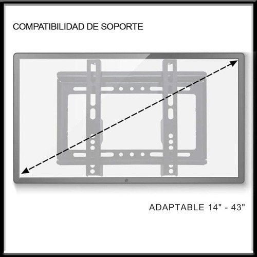 Soporte Para Pantallas Linkbit 14 A 43 Smart Tv Led Lcd Pdp