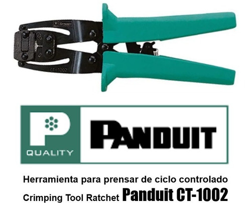 Crimping Tool Panduit Ct-1002 26-10awg Ratchet Contour Crim 