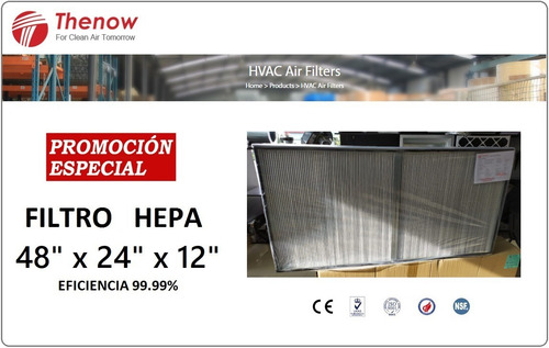 Imagen 4 de 5 de Filtro Hepa Hospitalario Thenow 99.99%