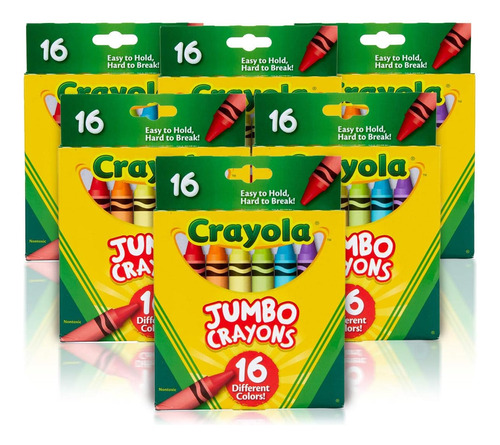 Crayones Grandes Crayola X16u Pack X6