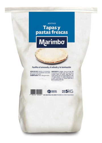 Aditivo Insumo Tapas Y Pastas Frescas X 5 Kg
