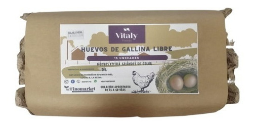 Huevos De Gallina Feliz 15 Unds Vitalyfoods