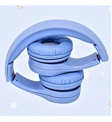 Auriculares inalámbricos para niños pequeños, Bluetooth para niños y niñas  con 15 horas de tiempo de reproducción y puerto para compartir, micrófono