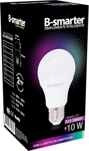 Foco Inteligente Led 10w Luz Rgbw E27 B-smarter Alexa