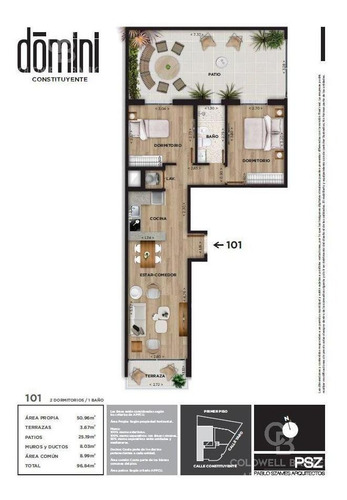 Imagen 2 de 15 de Apartamento 2 Dormitorios En Venta En Cordón