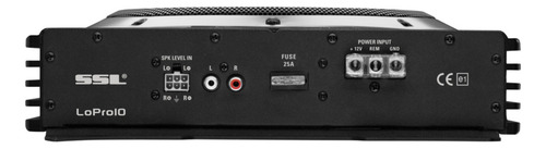 SSL LOPRO10 Subwoofer Negro Amplificado para Auto Coche Perfil bajo Debajo del Asiento 10" 1200w Max