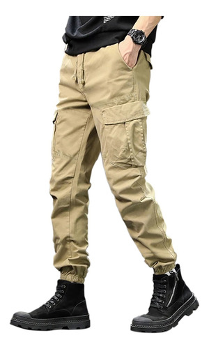 Pantalón Jogger Jik Cargo Casual Cómodo De Gabardina