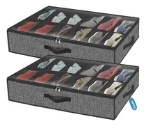 Comprar Cajas Organizadoras De Tela Zapatera Plegable Bajo Cama 2pcs