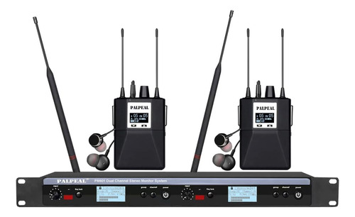 Palpeal Pm601 Uhf Dual Channel Stereo Wireless In Ear Monito