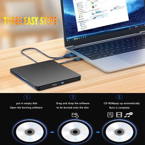 Lector Y Quemador De Blu Ray Portátil Usb 3.0 *itech Shop