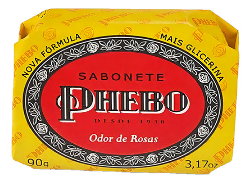 Sabonete Glicerina Phebo Granado Preto Rosas 90g - 08 Un