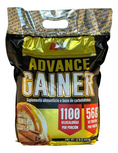 Advance Gainer Vainilla Canela Ganador De Peso 12 Lbs