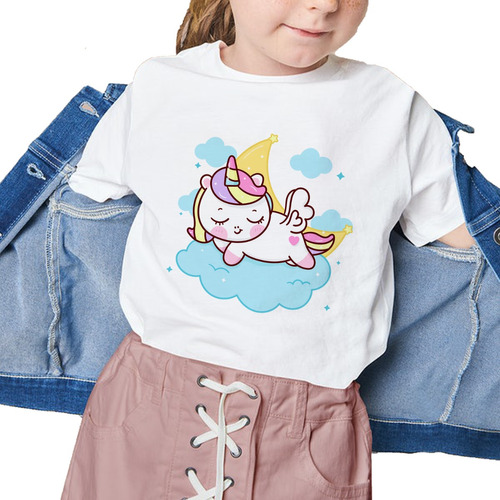 Remera Nena Niña Princesa Arcoíris Hada Unicornio Fantasía 4
