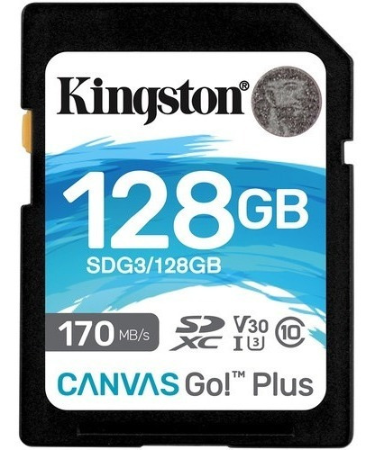 Cartão Memória Sdxc 128gb Canvas Go Plus 170mbs Kingston