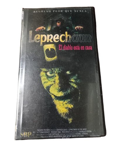 Leprechaun El Diablo Esta En Casa Vhs ..leer Bien