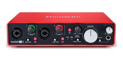 Interface De Áudio Usb Focusrite Scarlett 2i4 2nd - Ac0326