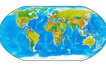 Adesivo Mapa Mundi Modelo 31
