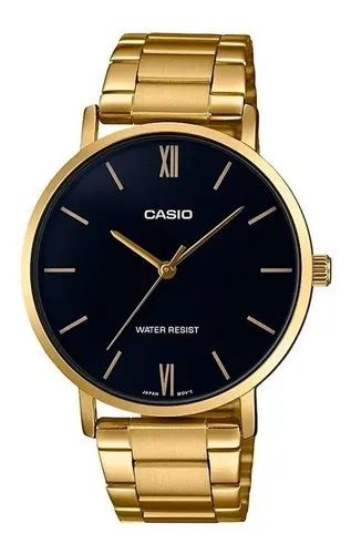 Reloj Mujer Casio Ltp-vt01g-1b Dorado Análogo