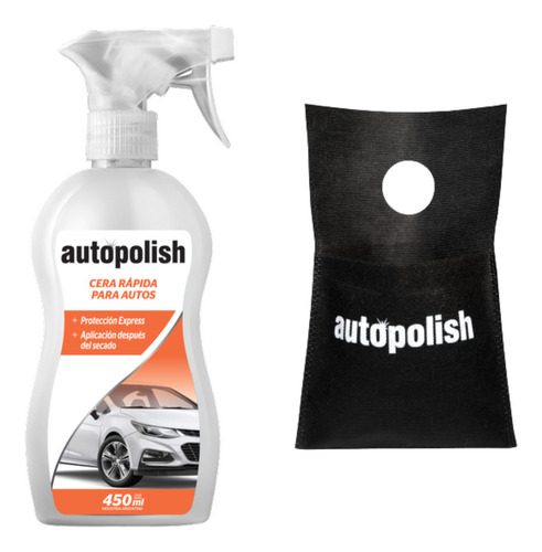 Cera Rápida Para Autos Autopolish 450 Ml Brillo + Bolsa