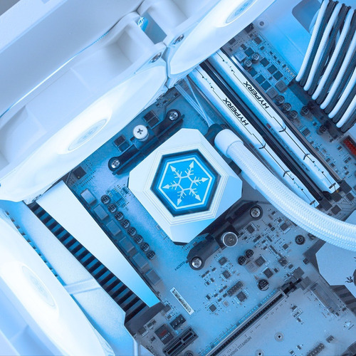 Imagen 8 de 10 de Cpu Watercooling Silverstone Pf240-argb-v2 240mm Blanco !
