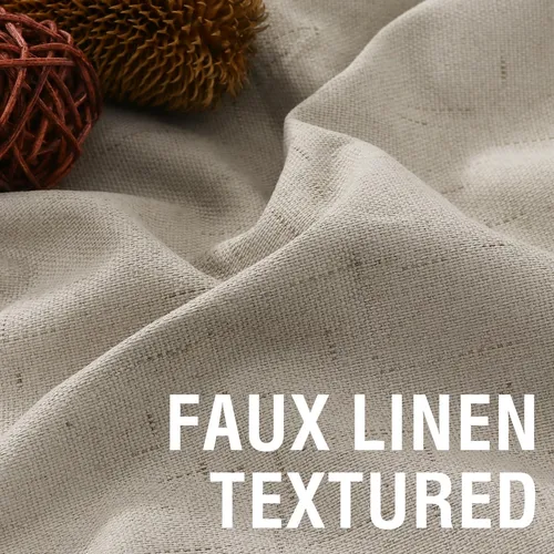 H.versailtex Cortinas Opacas 100% De Lino De Piedra Para Dor