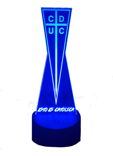 Lámpara Led Universidad Católica Equipo Futbol Fanart Deco