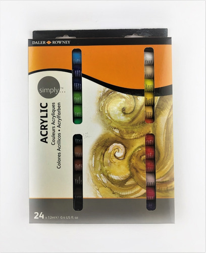 Set De 24 Tubos De Pintura Acrílica Daler Rowney