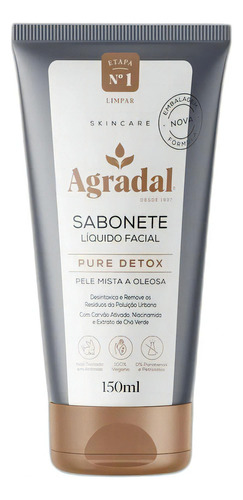 Sabonete Líquido Facial Pure Detox 150ml - Agradal