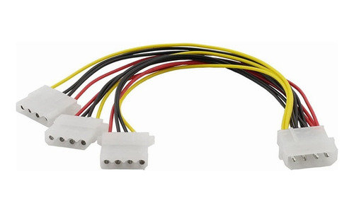 Cable Adaptador Molex Macho A 3 Molex Hembra 16cm