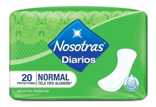 Nosotras Protectores Diarios Normal Algodón X 20 Unidades