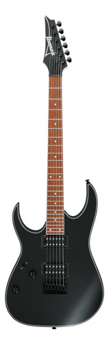 Guitarra elétrica para  canhoto Ibanez RG Standard RG421 superstrato de  meranti black flat com diapasão de jatobá assado