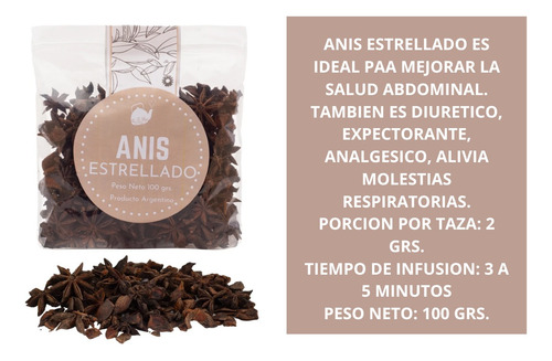 Anis Estrellado X100 Gr - Heredia