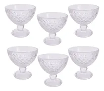 Comprar Set X 6 Copas De Helado Vidrio Labrado 270cc C\u002Fpie
