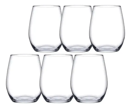 comprar Set de 6 vasos de vidrio de 440 ml para bebidas y zumos Pasabahce, color ámbar transparente
