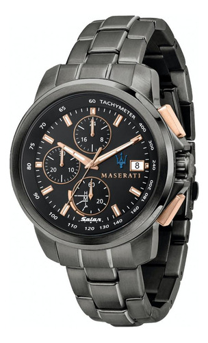 Reloj Maserati Successo Caballero R8873645001 To Color de la correa Negro Color del bisel Negro Color del fondo Negro