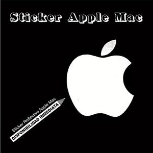Calcomania Reflectiva De Apple Mac (2 Unidades)