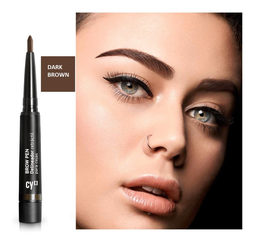 Delineador Cejas Cy Brow Pen Dark Brown Cyzone Marrón Oscuro