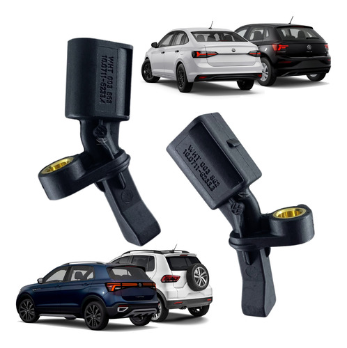 Par De Sensor Abs Original Traseiro Vw Gol Up! Golf Fox Polo
