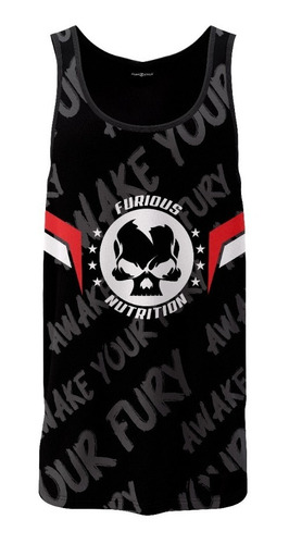 Camiseta Regata Dry Fit Skull Furious Nutrition