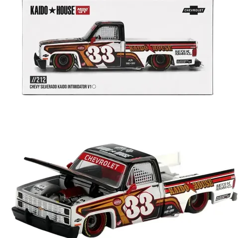 Mini GT Kaido House Chevy Silverado Kaido Intimdator V1/212 cores