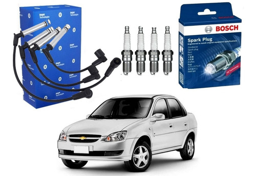 Kit Vela Cabo Delphi. Chevrolet Corsa Classic 1.0 Flex 2016