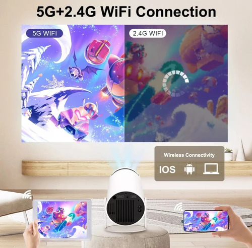 Hy300 Pro Mini Proyector Android 4k Portátil Con Android 11