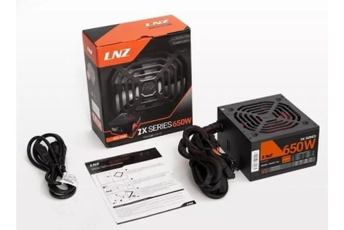 Fuente de alimentación para PC LNZ ZX Series ZX650-LS 650W negra 115V/230V