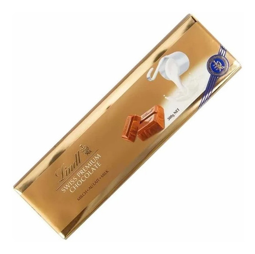 Chocolate Lindt Swiss Premium Ao Leite 300g