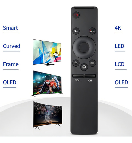 2 Control Generico Compatible Para Samsung Smart Uhd Tv 4k