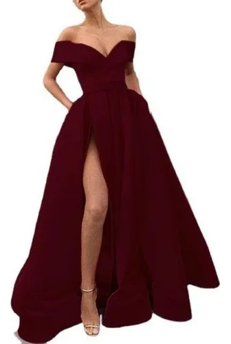 Vestido Color Vino De Encaje MercadoLibre
