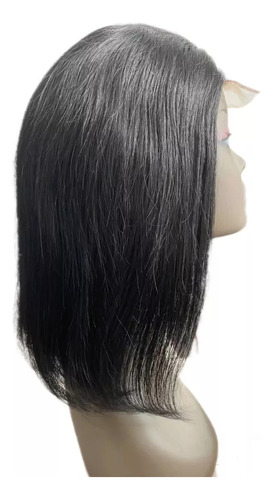 Peluca De Encaje Frontal Tipo Bob 100% Cabello Humano, 35 Cm