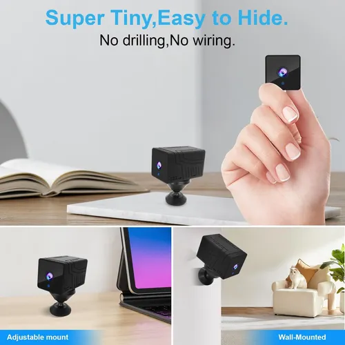 Cámara Ip Inalámbrica Wifi 4k, Batería De 1800 Mah, Cámara