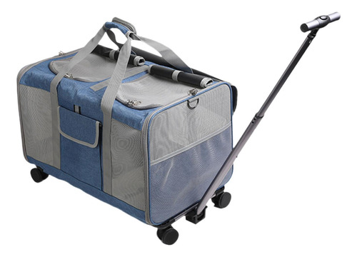 Transportador De Animais De Estimação Com Azul Escuro